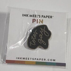 Ink Meets Paper Totes Gay enamel Pin gay pride LGBTQ+ New